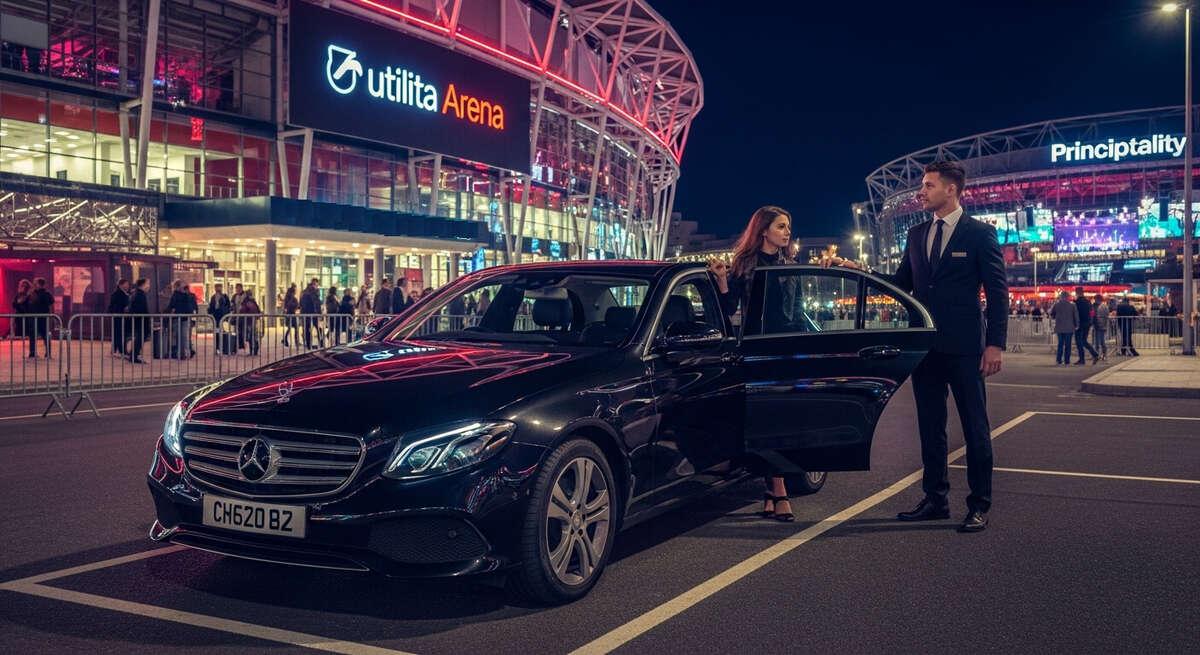 Airport car to concerts Cardiff